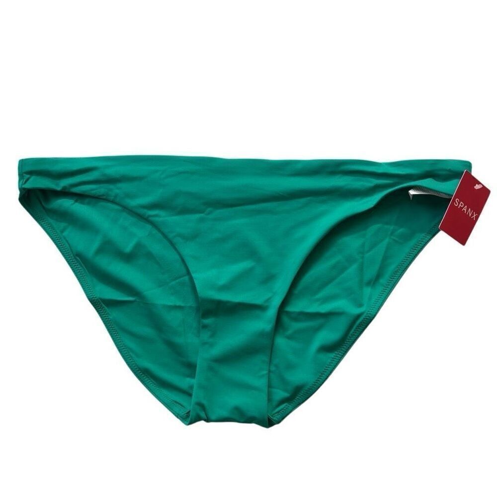 Spanx Shaping Swim Bikini Bottom Moderate Full Mystic Green Size XL 50146R new